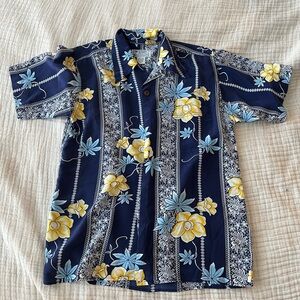 Men's Avanti Floral Pattern Hawaiian Shirt Size XSmall